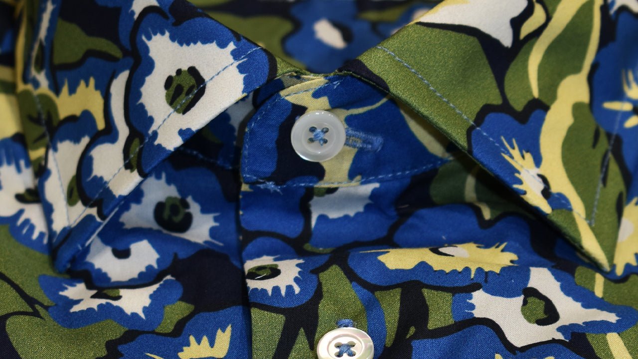 Camicia cotone fantasia floriage: note botaniche per l'estate - Valensia