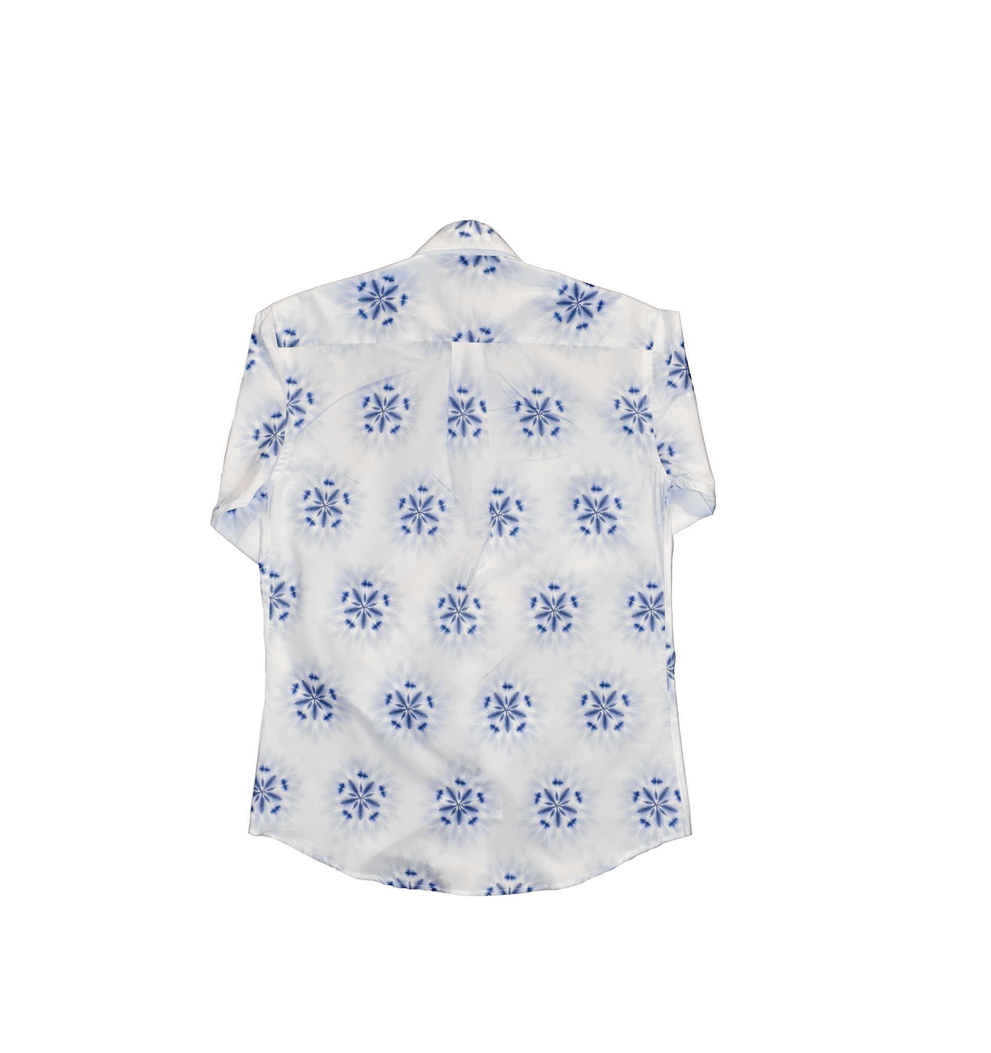 Camicia tie dye in cotone con bottoni in madreperla dietro - Valensia