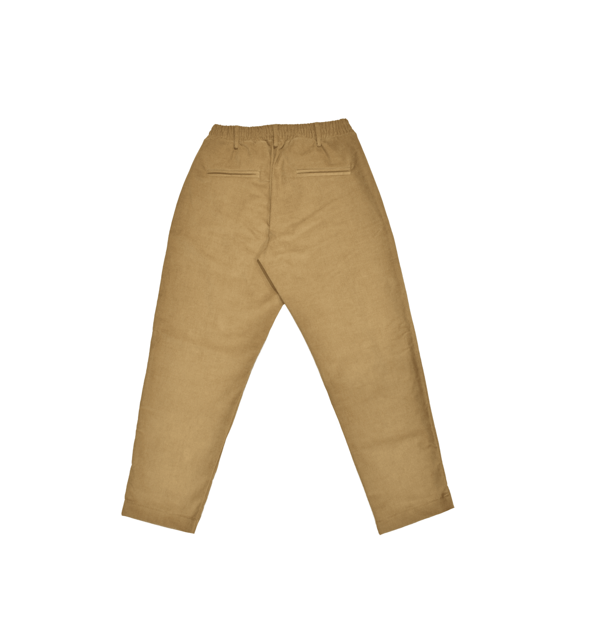 Pantalone beige in velluto a coste con pinces dietro- Valensia Moda