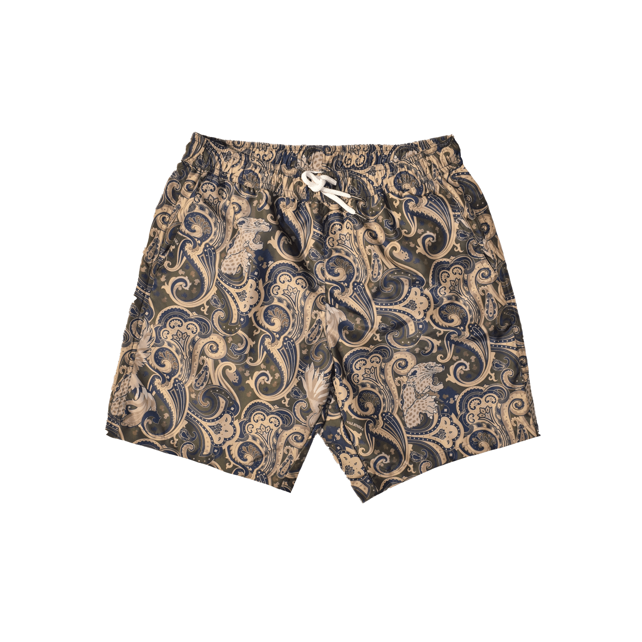 sagoma costume da bagno in fantasia verde davanti -Valensia