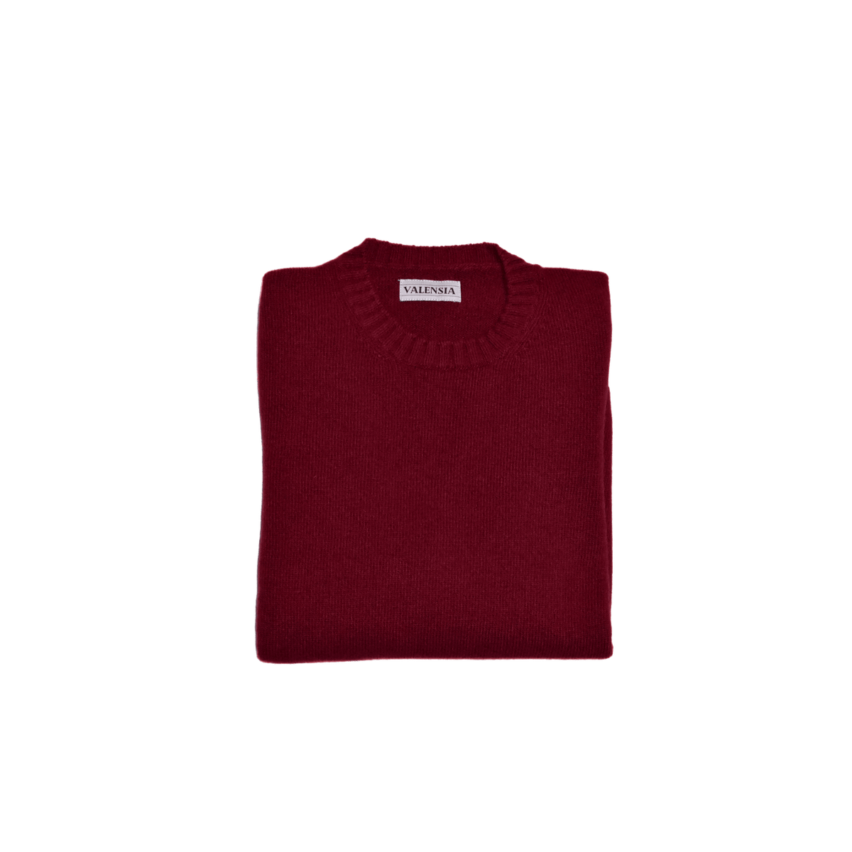 Maglione girocollo bordeaux sagoma davanti piegato - Valensia Moda