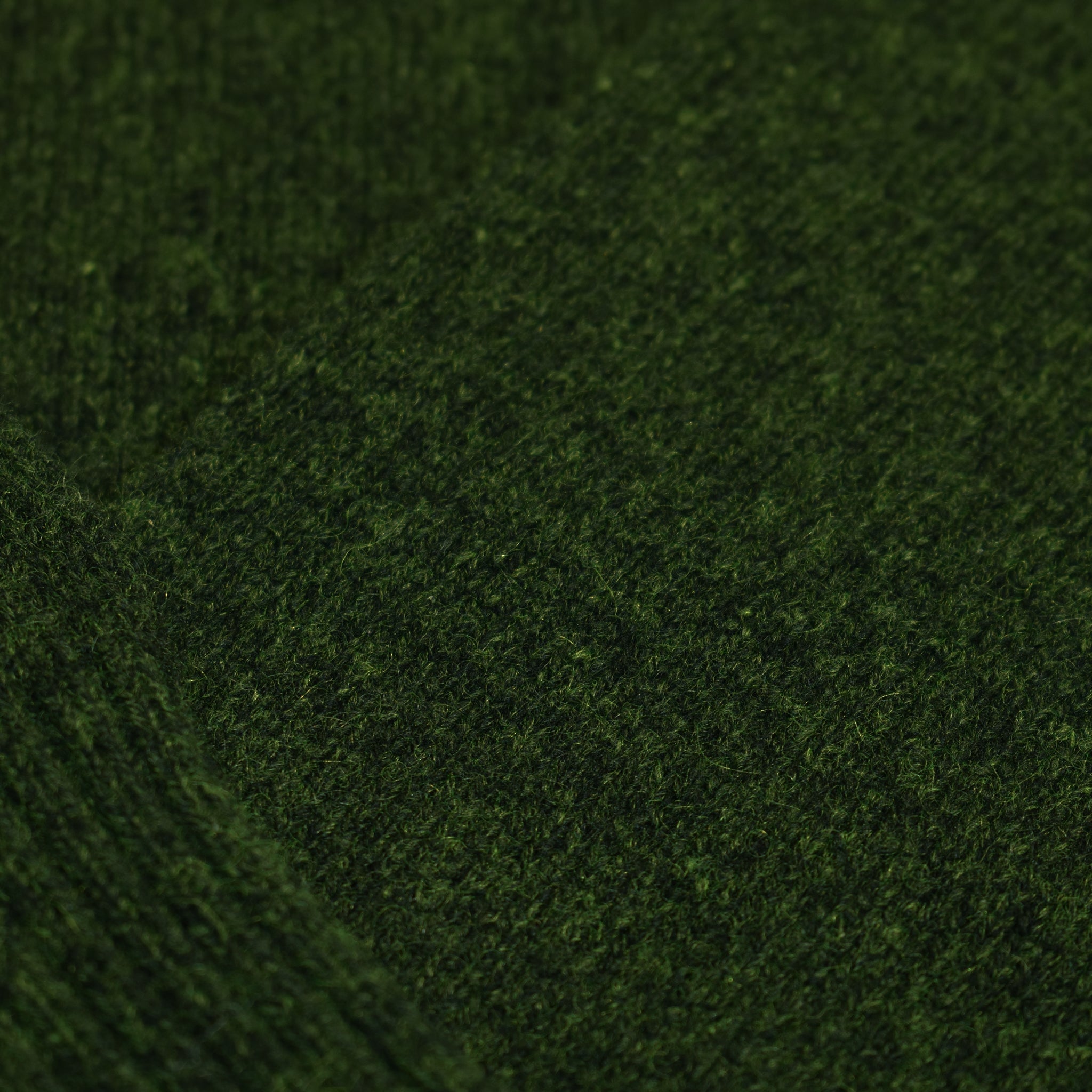 Maglione girocollo verde melange cashmere - VALENSIA