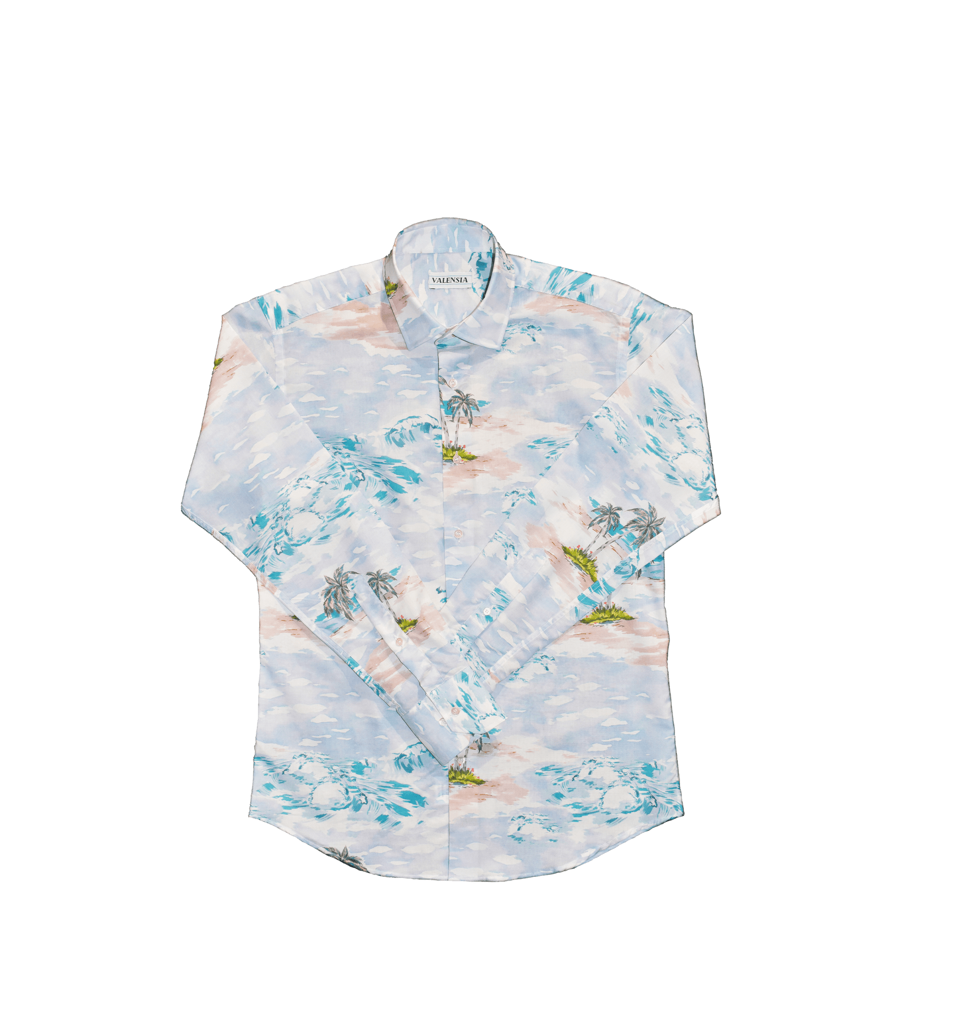 Camicia tropicale in misto lyocell e cotone  - Valensia