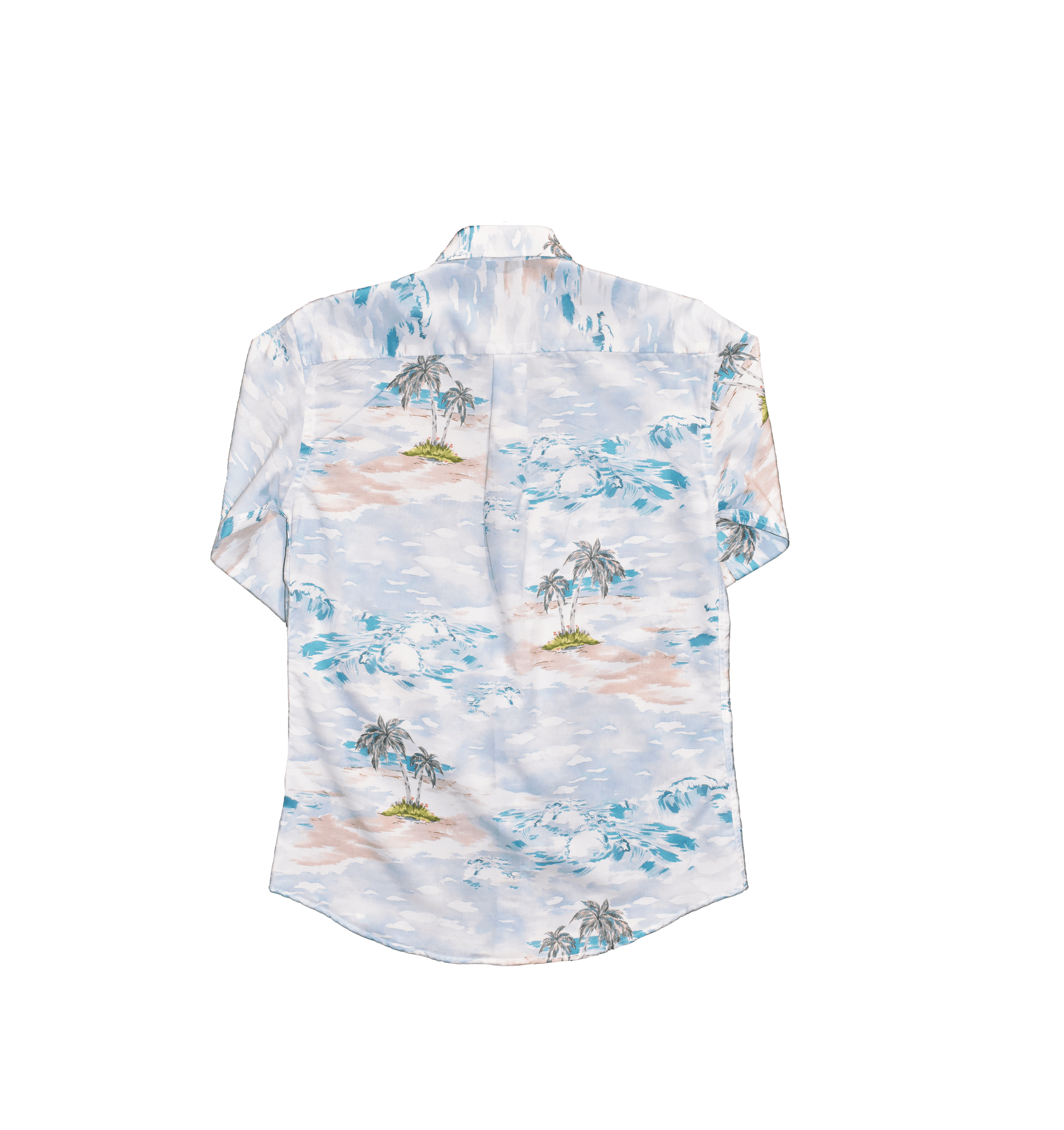 Camicia tropicale in misto lyocell e cotone dietro  - Valensia