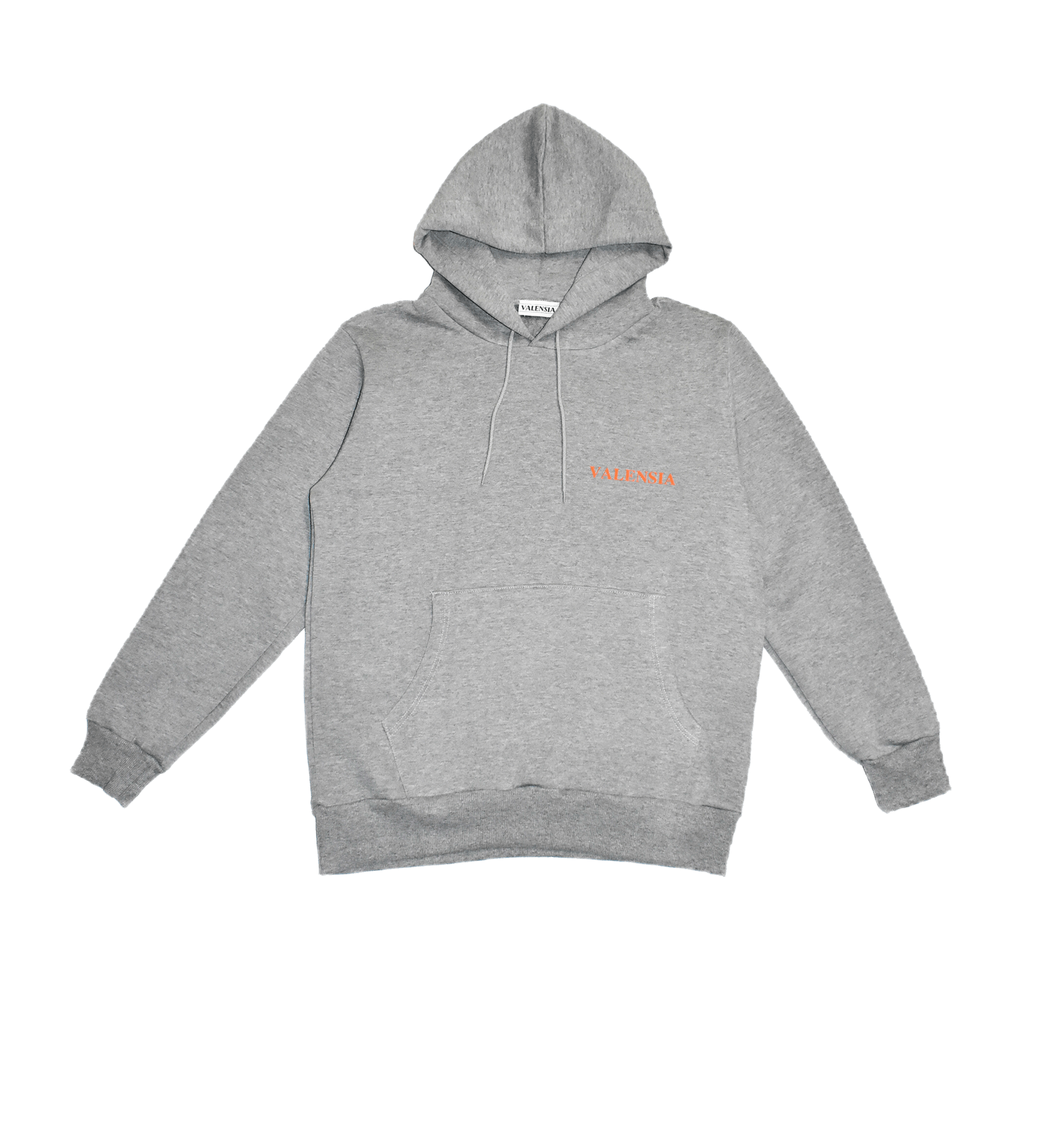 Felpa grigio melange con cappuccio giaguaro paisley - Valensia