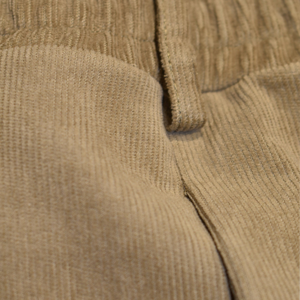 Pantalone beige in velluto a coste con pinces  dettaglio passante- Valensia Moda