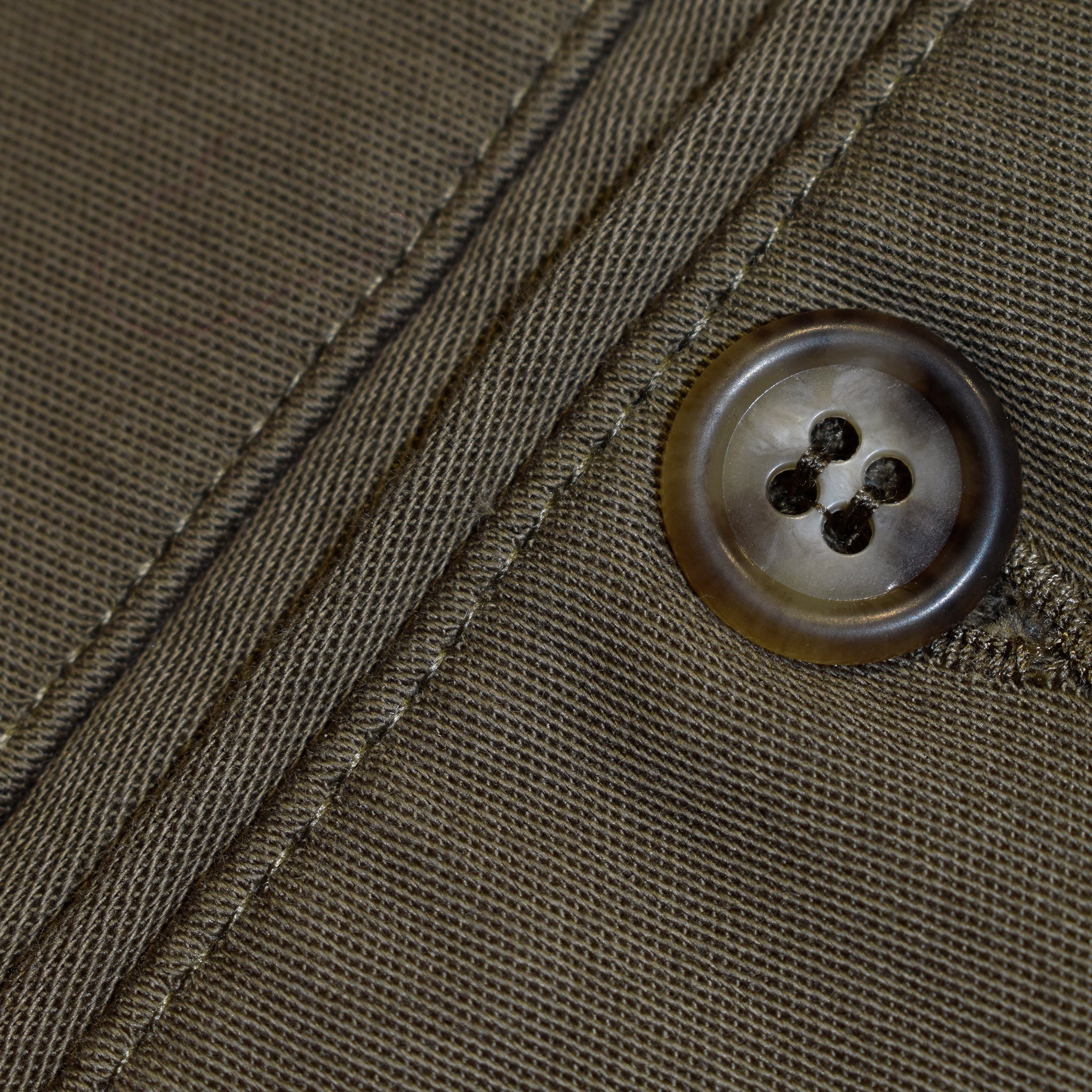 Pantalone uomo verde militare in twill di cotone - Valensia Moda