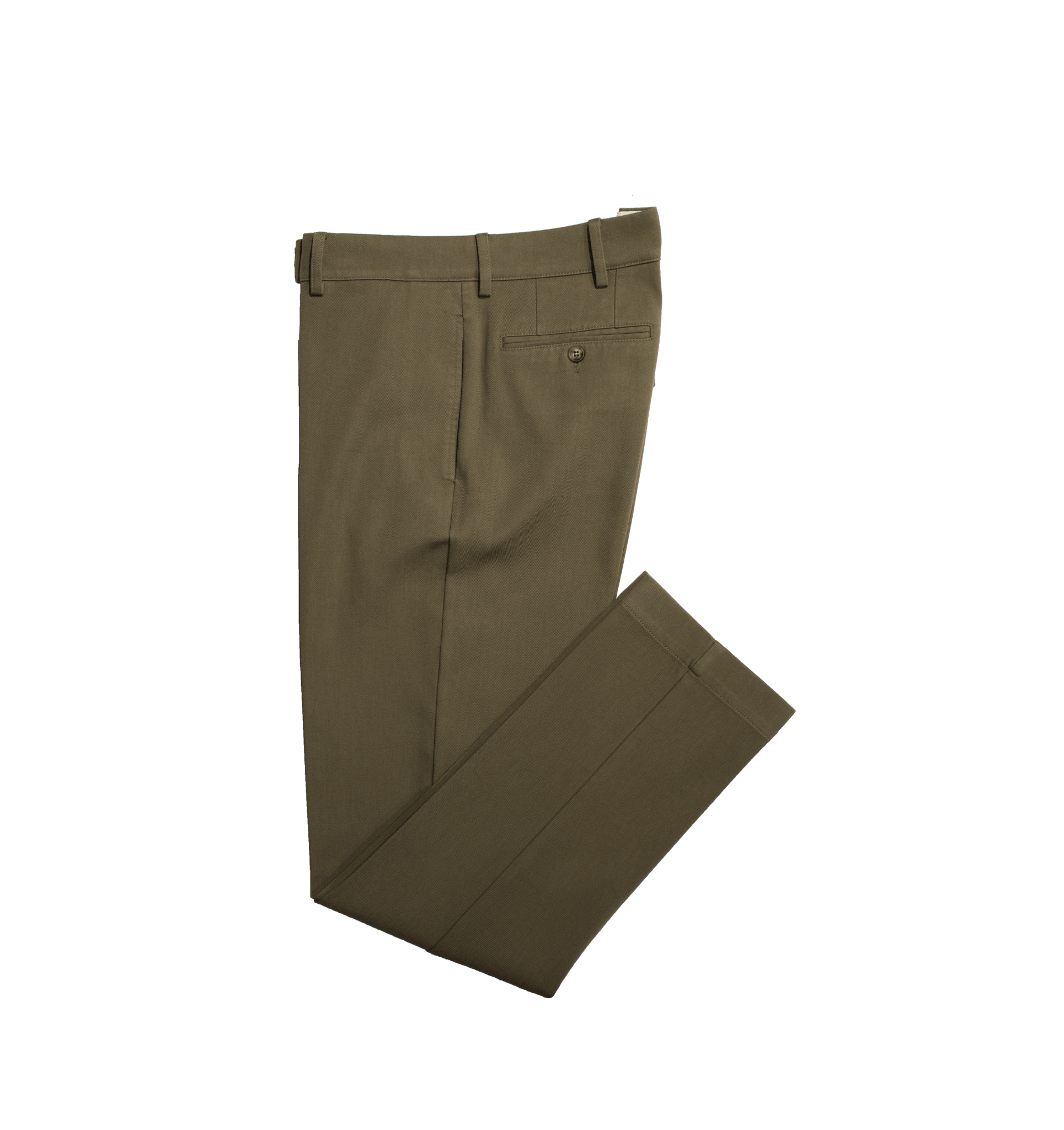 Pantalone uomo verde militare in twill di cotone - Valensia Moda