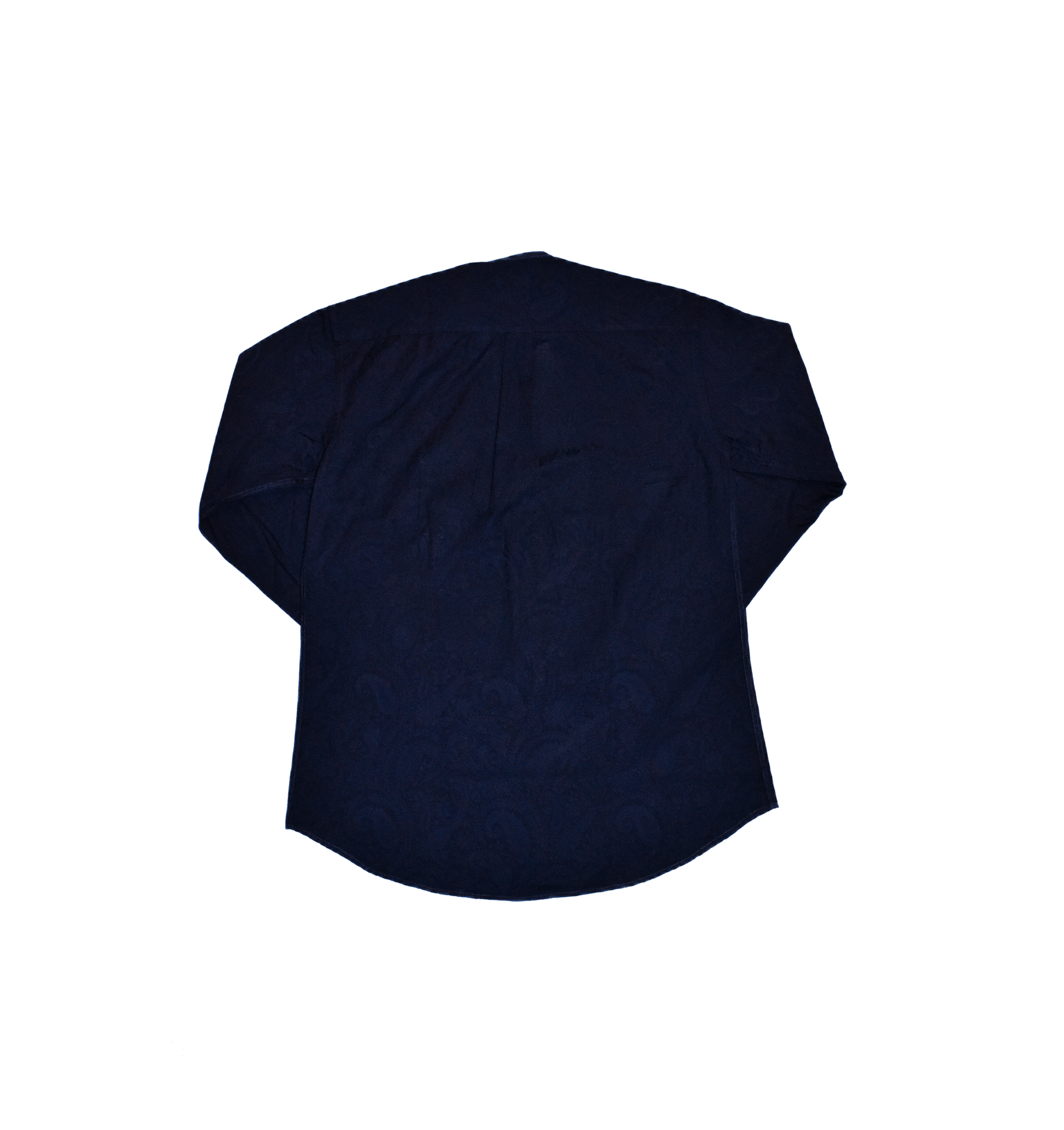 CAMICIA JACQUARD BLU REGULAR - FIT - VALENSIA MODA