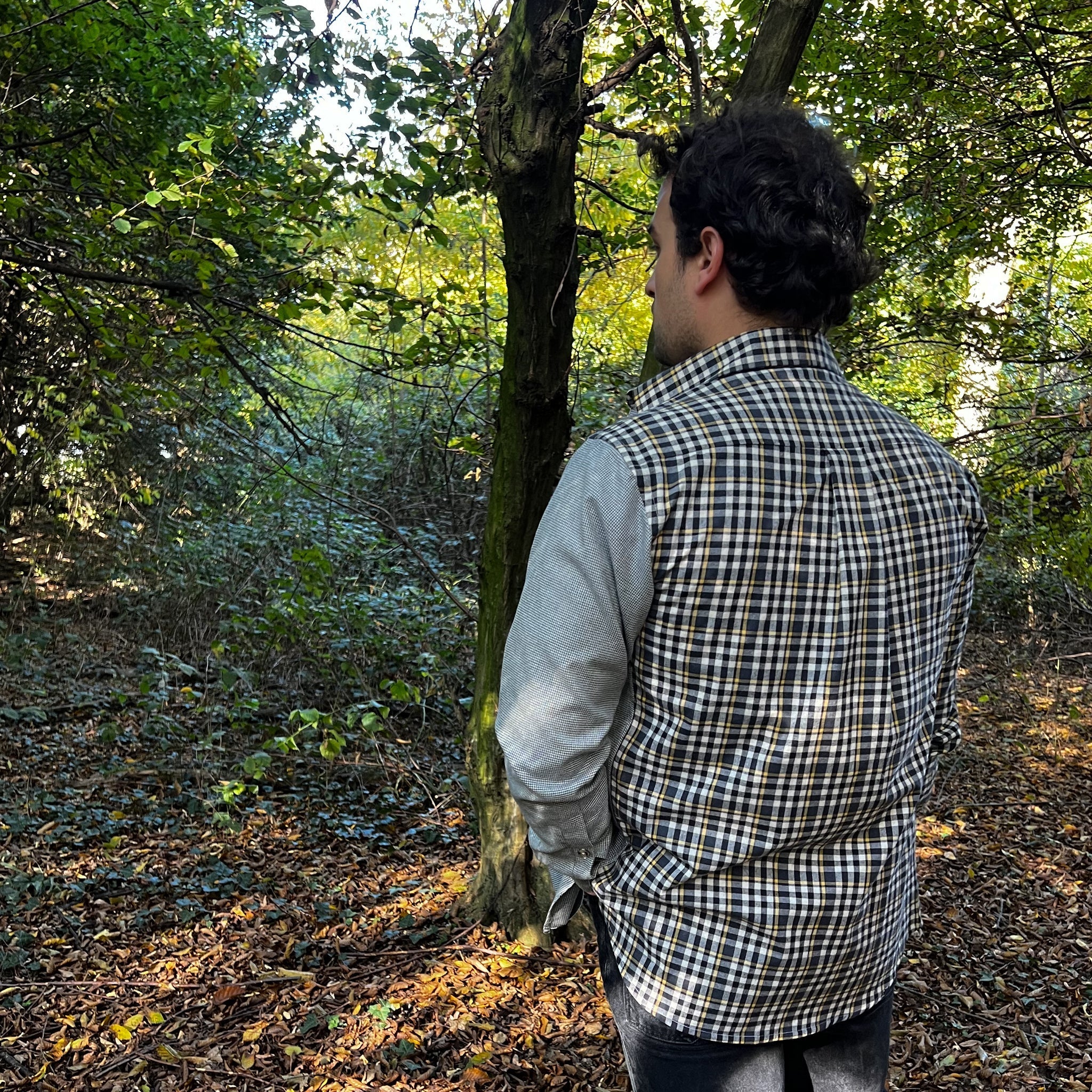 Retro camicia patchwork pied de poule - VALENSIA