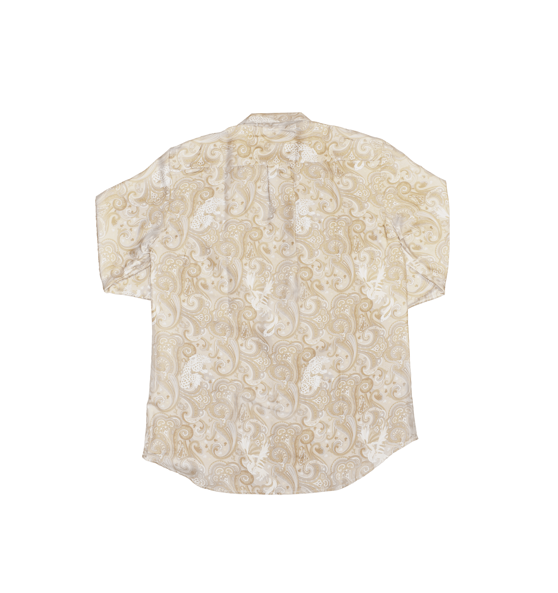 Camicia seta fantasia valensia beige - Valensia