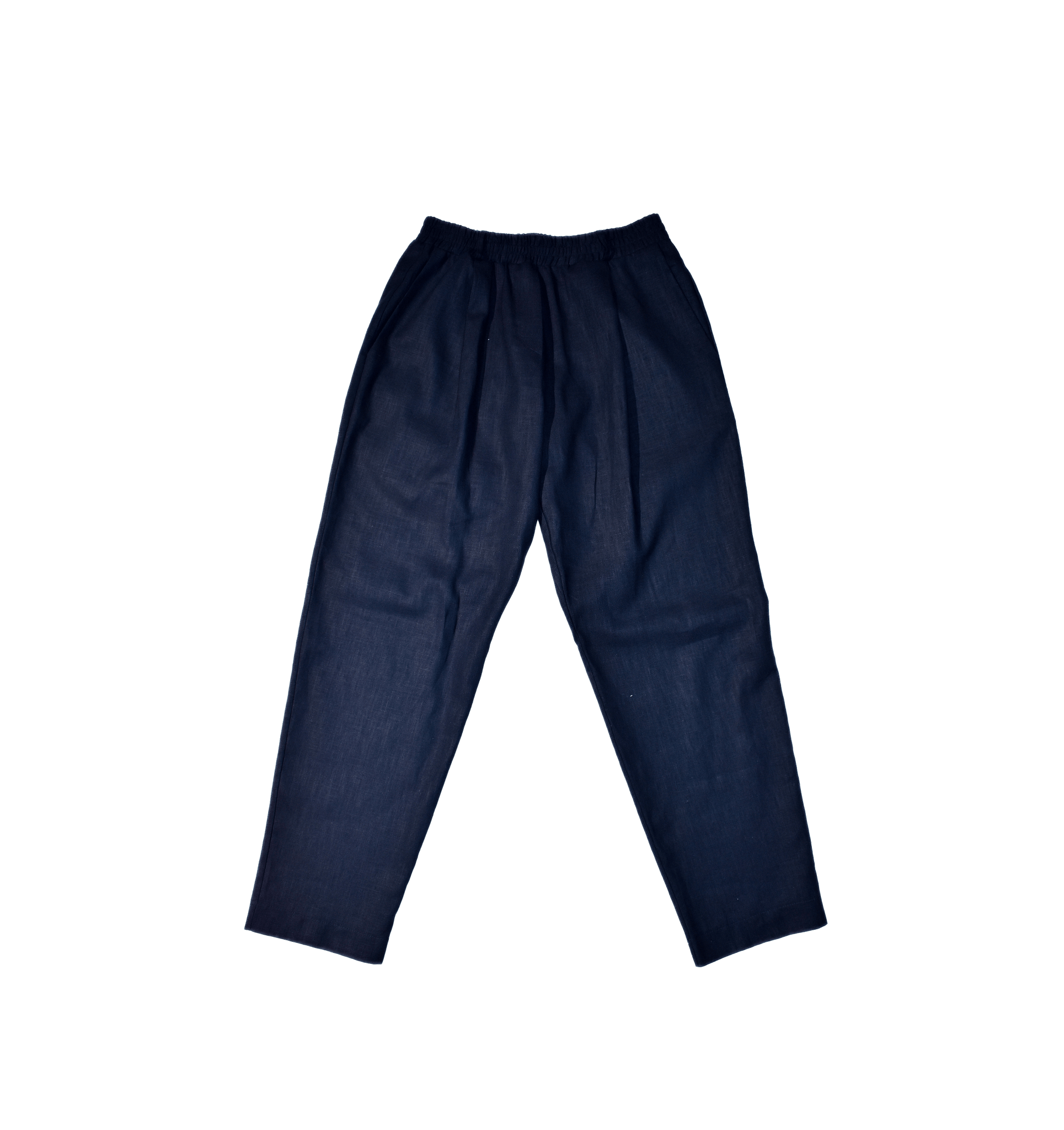 Pantalino blu con pinces sagoma davanti- Valensia Moda